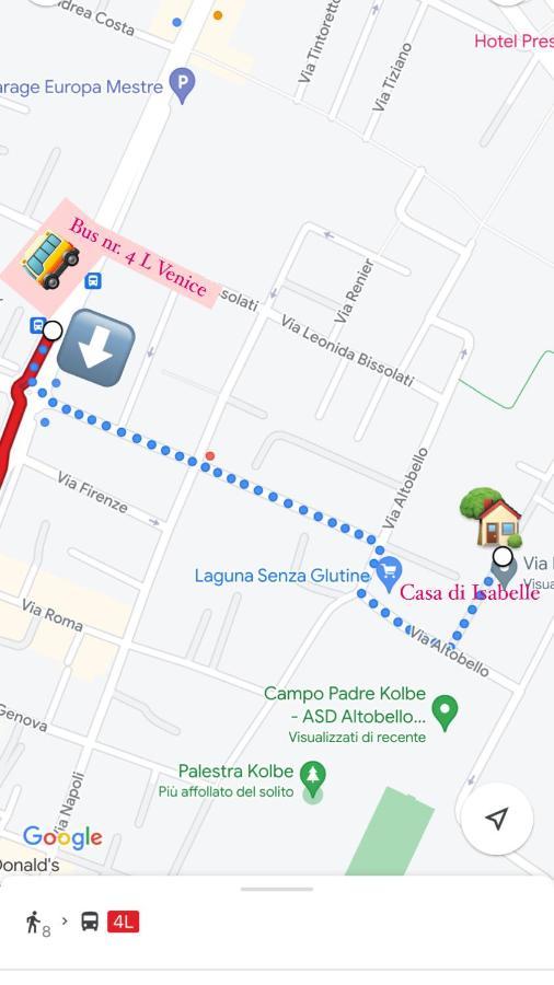 Casa Di Isabelle Venezia Lägenhet Mestre Exteriör bild